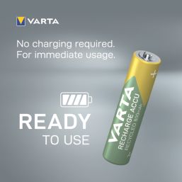 Varta  Rechargeable AAA 1.2V Ni-MH Batteries 4 Pack