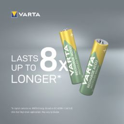 Varta  Rechargeable AAA 1.2V Ni-MH Batteries 4 Pack