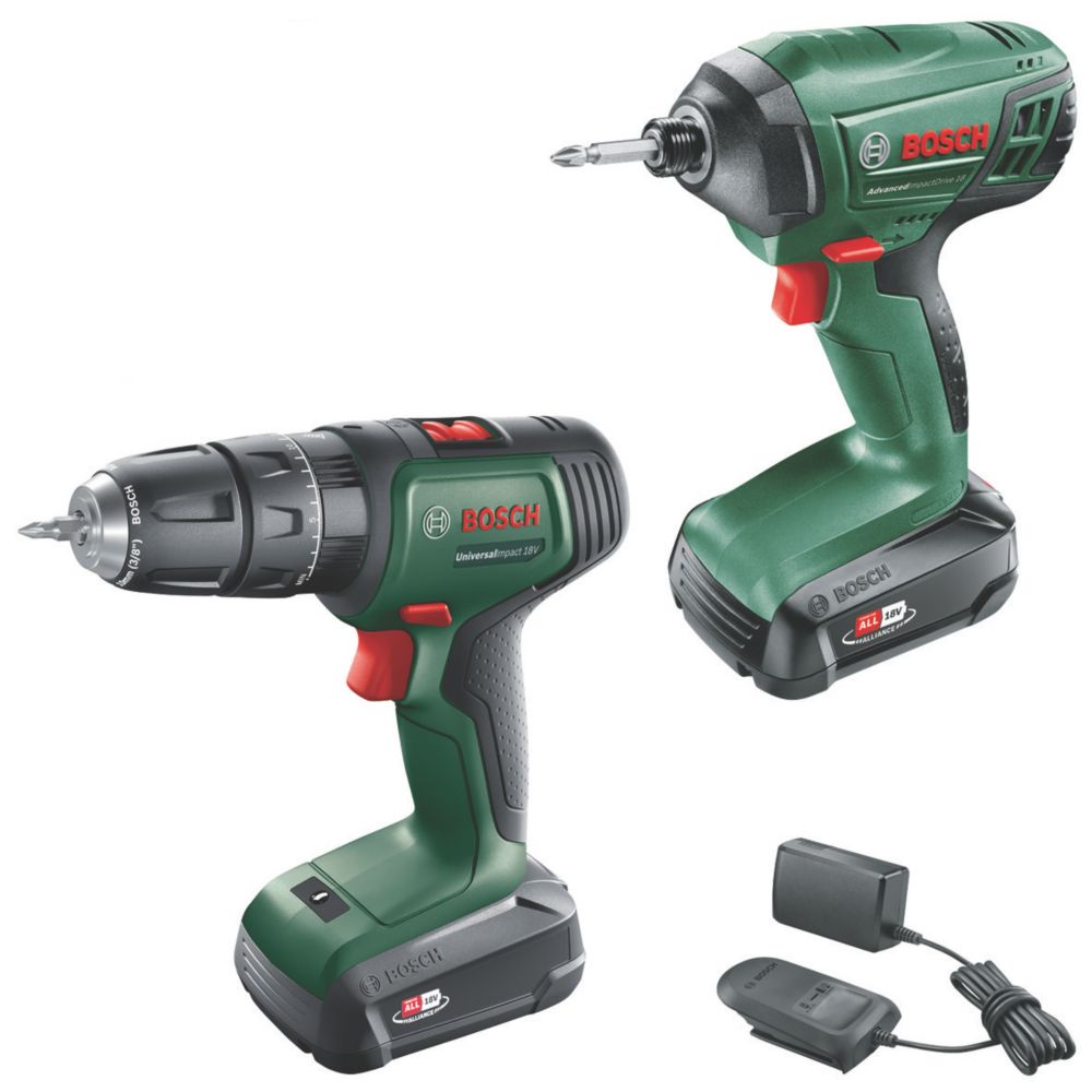 Bosch UniversalImpact/AdvancedImpactDrive 18V 2 x 1.5Ah LiIon Power