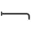 Ideal Standard Idealrain Horizontal Wall Mounted Shower Arm Silk Black 400mm x 55mm