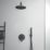Ideal Standard Idealrain Horizontal Wall Mounted Shower Arm Silk Black 400mm x 55mm