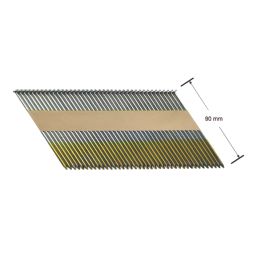 Easyfix Galvanised 34º Collated Nails Smooth Shank 3.1mm x 90mm 1100 Pack