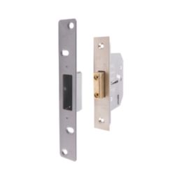 ERA  5 Lever Satin Nickel Mortice Deadlock 64mm Case - 44mm Backset