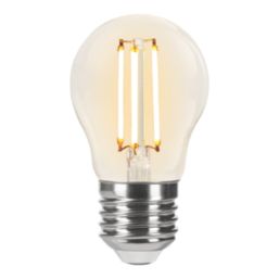 LAP  E27 Mini Globe LED Light Bulb Clear 470lm 2.9W 4 Pack