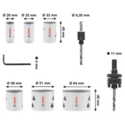 Bosch  6-Saw Multi-Material Electrician Holesaw Set