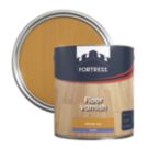 Fortress 2.5Ltr Mid Oak Satin Water-Based Floor Varnish