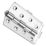 Smith & Locke Polished Chrome  Door Hinge 90mm x 57mm 2 Pack