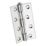 Smith & Locke Polished Chrome  Door Hinge 90mm x 57mm 2 Pack