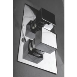 ETAL Veda Concealed Dual Outlet Thermostatic Chrome Shower Valve With Diverter