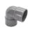FloPlast  Bends 90° Grey 32mm 5 Pack