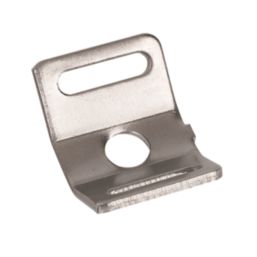 Essentials Stainless Steel Cable Tie Bases (M4) Metallic 1.75cm x 1.25cm 100 Pack