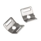 Essentials Stainless Steel Cable Tie Bases (M4) Metallic 1.75cm x 1.25cm 100 Pack
