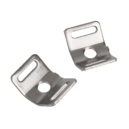 Essentials Stainless Steel Cable Tie Bases (M4) Metallic 1.75cm x 1.25cm 100 Pack
