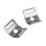 Essentials Stainless Steel Cable Tie Bases (M4) Metallic 1.75cm x 1.25cm 100 Pack