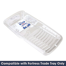 Fortress Trade 4" Roller Tray Inserts Transparent 3 Pack