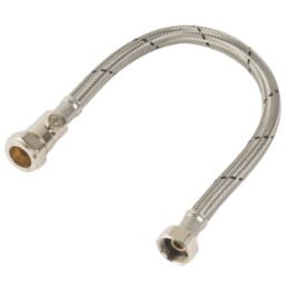 Midbrass Flexible Hoses with Isolation Valve 3/4" x 3/4" x 500mm 2 Pack