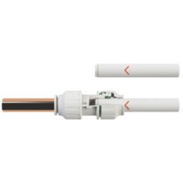 Flomasta  Plastic Push-Fit Equal Straight Couplers 10mm 5 Pack