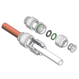 Flomasta  Plastic Push-Fit Equal Straight Couplers 10mm 5 Pack