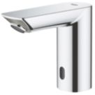 Grohe Bau Cosmopolitan E Battery-Powered 123mm Chrome Mono Basin Mixer Tap