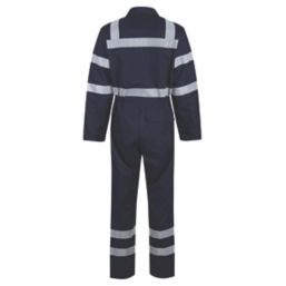 Wearwell   Flame Retardant Boilersuit Navy Large 46" Chest 31" L