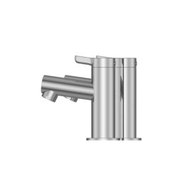 Swirl Bonda Chrome  170mm Deck Mounted Lever 2 Tap Holes Bath Pillar Tap
