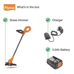 Flymo Simplitrim 250 970764101
 18V 1 x 2.0Ah Li-Ion Power for All Brushless Cordless Trimmer