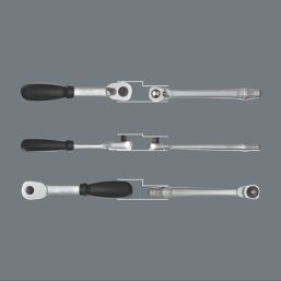 Wera Zyklop 1/4" Drive Metal Ratchet & Socket Set 28 Pieces