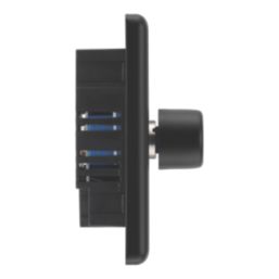 LAP  2-Gang 2-Way LED Dimmer Switch  Matt Black with Colour-Matched Inserts