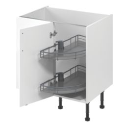 Essentials Grey  Half Moon Carousel Storage System 800mm
