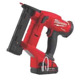 Milwaukee M18FNCS18GS-202X 6.35mm 18V 2 x 2.0Ah Li-Ion RedLithium Brushless Second Fix Cordless Nail Gun