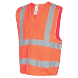 Site Rushton Hi-Vis Waistcoat Orange 2X Large / 3X Large 52" Chest