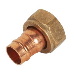 Yorkshire  Copper Solder Ring Straight Tap Connector 15mm x 3/4"