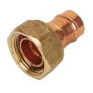 Yorkshire  Copper Solder Ring Straight Tap Connector 15mm x 3/4"