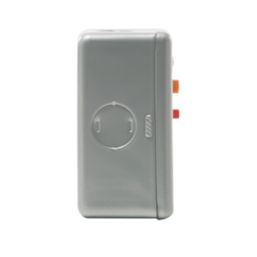 British General  13A Unswitched Metal Clad Passive Fused Spur & Flex Outlet with White Inserts