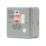British General  13A Unswitched Metal Clad Passive Fused Spur & Flex Outlet with White Inserts