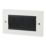 Labgear  4-Module Modular Brush Faceplate White