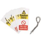 Essentials 'Caution, Do Not Operate' Safety Maintenance Tags 10 Pack