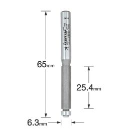 Trend 46/07X1/4TC 1/4" Straight Guided 90° Trimmer 6.3mm x 25.4mm