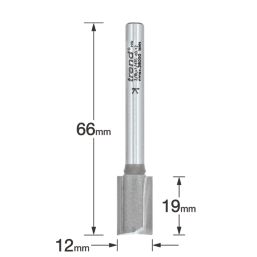 Trend 3/8LX1/4TC 1/4" Straight Cutter 12mm x 19mm