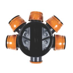 FloPlast Push-Fit 5-Inlet Adjustable MAC Chamber Base 300mm