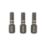 Erbauer  1/4" 25mm Hex Shank H4 Impact Screwdriver Bits 3 Pack