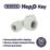 Hep2O  Plastic Push-Fit Reducing Tee 22mm x 22mm x 28mm