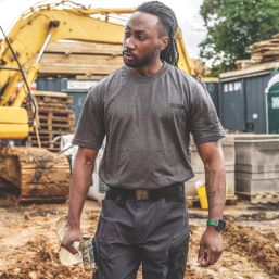 DEWALT Typhoon Short Sleeve T-Shirt Black/Grey X Large 45-47" Chest