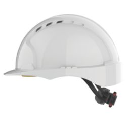 JSP EVO3 Comfort Plus Wheel Ratchet Vented Safety Helmet White