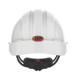 JSP EVO3 Comfort Plus Wheel Ratchet Vented Safety Helmet White