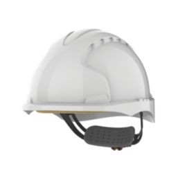 JSP EVO3 Comfort Plus Wheel Ratchet Vented Safety Helmet White