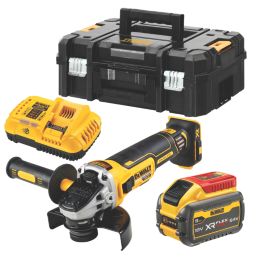 DEWALT DCG405X1T-GB 54V 1 x 9.0Ah Li-Ion XR FlexVolt 4.9" Brushless Cordless 18V Angle Grinder