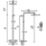 Bristan Craze HP Rear-Fed Exposed Black Thermostatic Diverter Mixer Shower