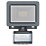 LAP Weyburn Outdoor LED Floodlight With PIR Sensor Black 10W 1000lm
