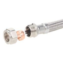 Essentials Flexible Tap Connector 15mm x 1/2" x 300mm